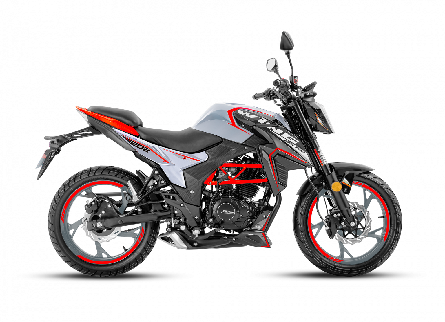 MOTO DAYTONA DY200 WING EVO 2 PLOMO ROJO 2026